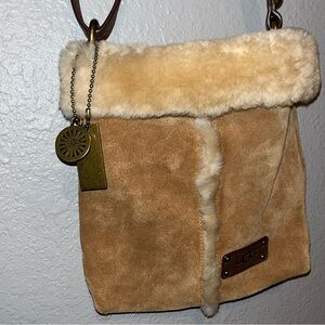 UGG fur lined crossbody bag